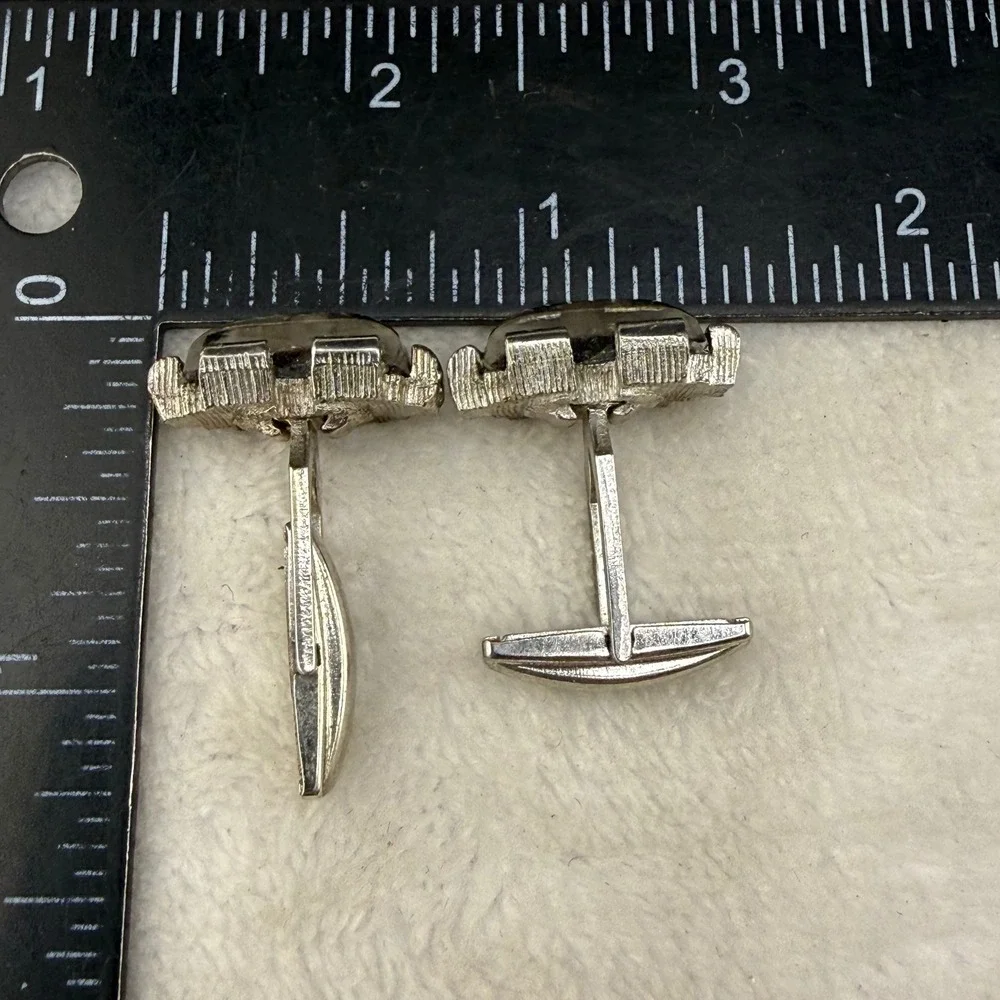 Vintage Cufflinks Confetti Lucite